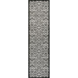 Madrid Vintage Filigree Textured Weave Indoor/outdoor Runner Rug