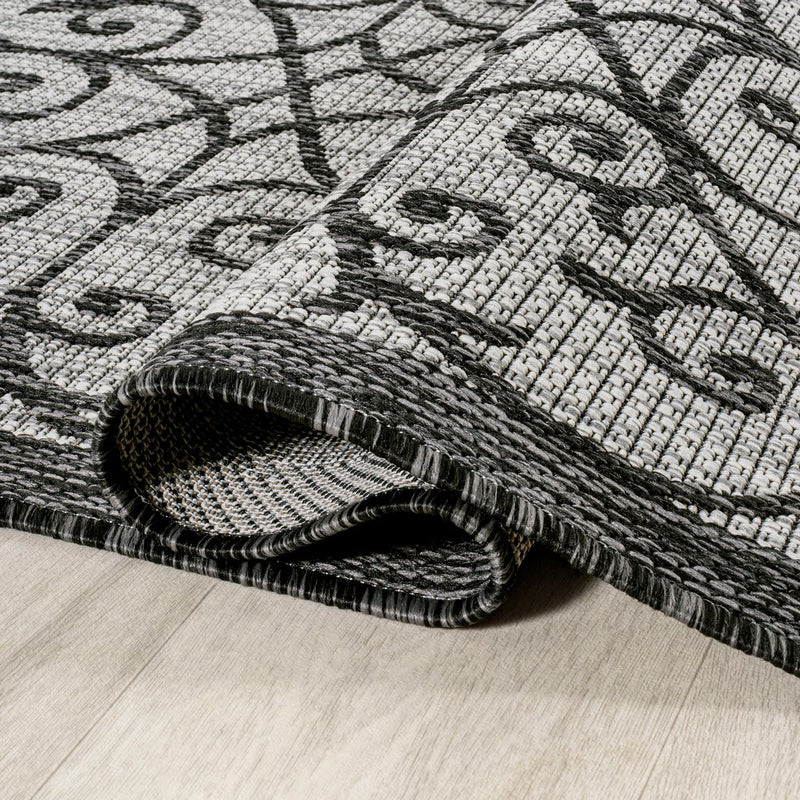 Madrid Vintage Filigree Textured Weave Indoor/outdoor Area Rug