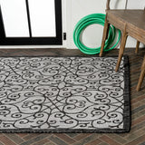 Madrid Vintage Filigree Textured Weave Indoor/outdoor Area Rug