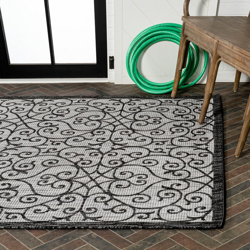 Madrid Vintage Filigree Textured Weave Indoor/outdoor Area Rug