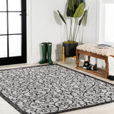 Madrid Vintage Filigree Textured Weave Indoor/outdoor Area Rug
