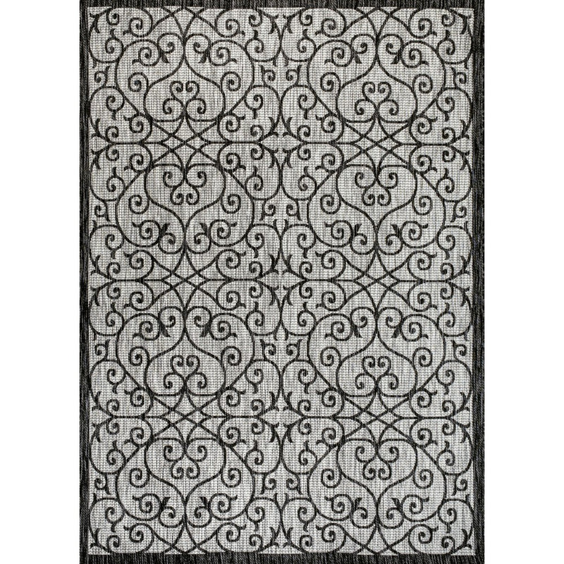 Madrid Vintage Filigree Textured Weave Indoor/outdoor Area Rug