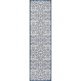 Madrid Vintage Filigree Textured Weave Indoor/outdoor Runner Rug