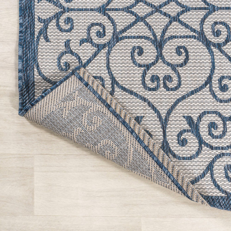 Madrid Vintage Filigree Textured Weave Indoor/outdoor Area Rug