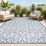Madrid Vintage Filigree Textured Weave Indoor/outdoor Area Rug