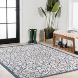 Madrid Vintage Filigree Textured Weave Indoor/outdoor Area Rug