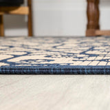 Madrid Vintage Filigree Textured Weave Indoor/outdoor Runner Rug