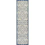 Madrid Vintage Filigree Textured Weave Indoor/outdoor Runner Rug