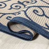 Madrid Vintage Filigree Textured Weave Indoor/outdoor Area Rug
