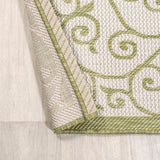 Madrid Vintage Filigree Textured Weave Indoor/outdoor Runner Rug