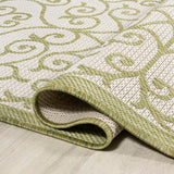 Madrid Vintage Filigree Textured Weave Indoor/outdoor Runner Rug