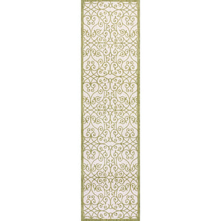 Madrid Vintage Filigree Textured Weave Indoor/outdoor Runner Rug