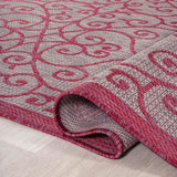 Madrid Vintage Filigree Textured Weave Indoor/outdoor Runner Rug
