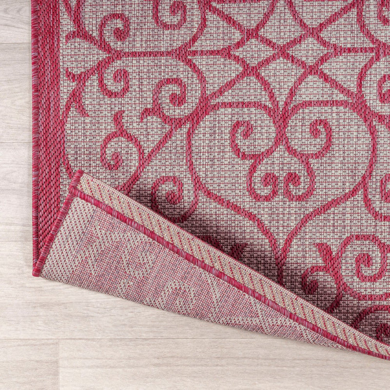 Madrid Vintage Filigree Textured Weave Indoor/outdoor Area Rug