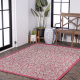 Madrid Vintage Filigree Textured Weave Indoor/outdoor Area Rug