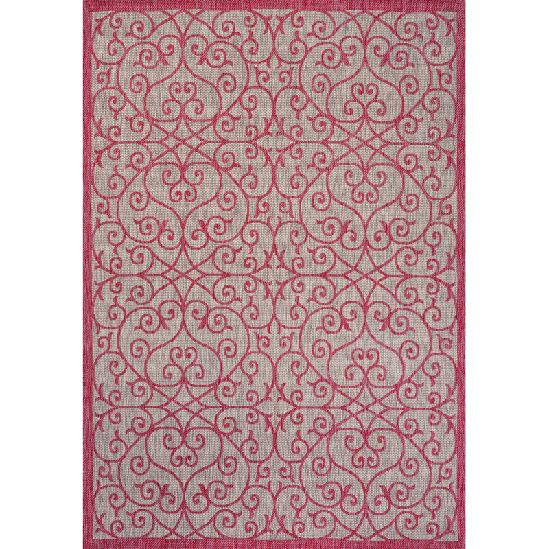 Madrid Vintage Filigree Textured Weave Indoor/outdoor Area Rug