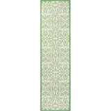 Madrid Vintage Filigree Textured Weave Indoor/outdoor Runner Rug