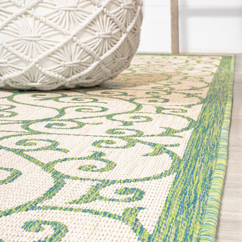 Madrid Vintage Filigree Textured Weave Indoor/outdoor Area Rug