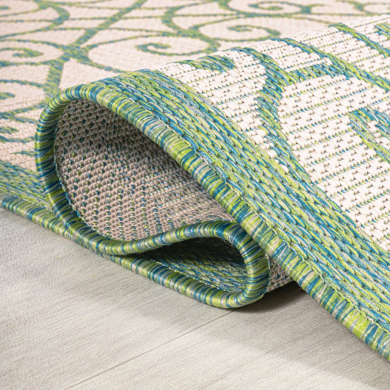 Madrid Vintage Filigree Textured Weave Indoor/outdoor Area Rug