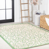 Madrid Vintage Filigree Textured Weave Indoor/outdoor Area Rug