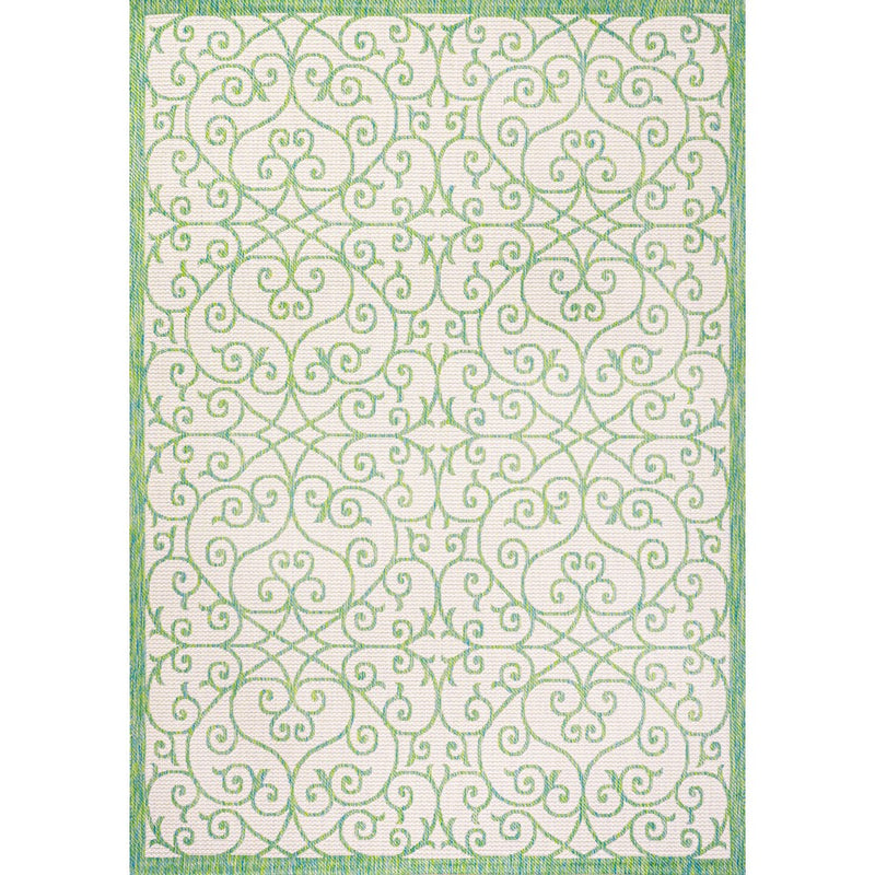 Madrid Vintage Filigree Textured Weave Indoor/outdoor Area Rug