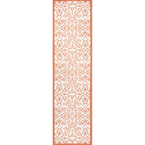 Madrid Vintage Filigree Textured Weave Indoor/outdoor Runner Rug