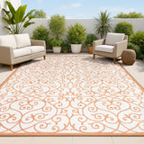 Madrid Vintage Filigree Textured Weave Indoor/outdoor Area Rug