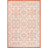 Madrid Vintage Filigree Textured Weave Indoor/outdoor Area Rug