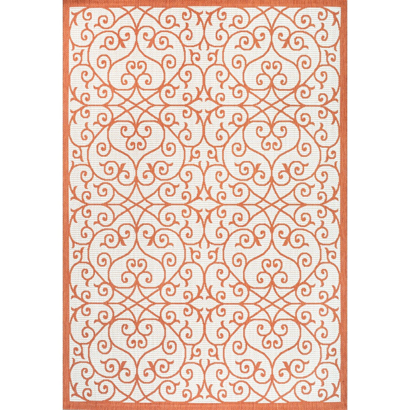 Madrid Vintage Filigree Textured Weave Indoor/outdoor Area Rug