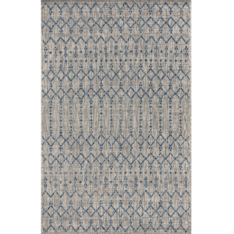 Ourika Moroccan Geometric Textured Weave Indoor/outdoor Area Rug