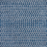 Ourika Moroccan Geometric Textured Weave Indoor/outdoor Square Rug