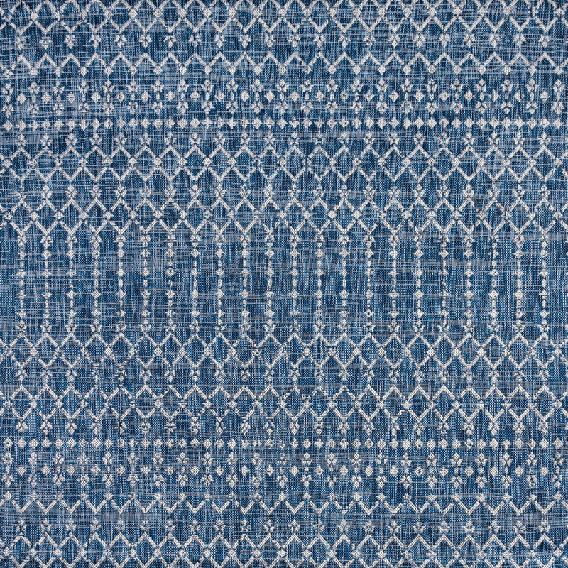 Ourika Moroccan Geometric Textured Weave Indoor/outdoor Square Rug