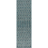 Ourika Moroccan Geometric Textured Weave Indoor/outdoor Runner Rug