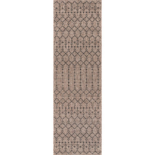 Ourika Moroccan Geometric Textured Weave Indoor/outdoor Runner Rug