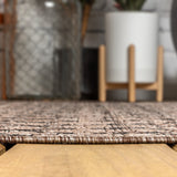 Ourika Moroccan Geometric Textured Weave Indoor/outdoor Square Rug