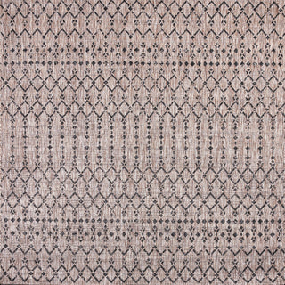 Ourika Moroccan Geometric Textured Weave Indoor/outdoor Square Rug