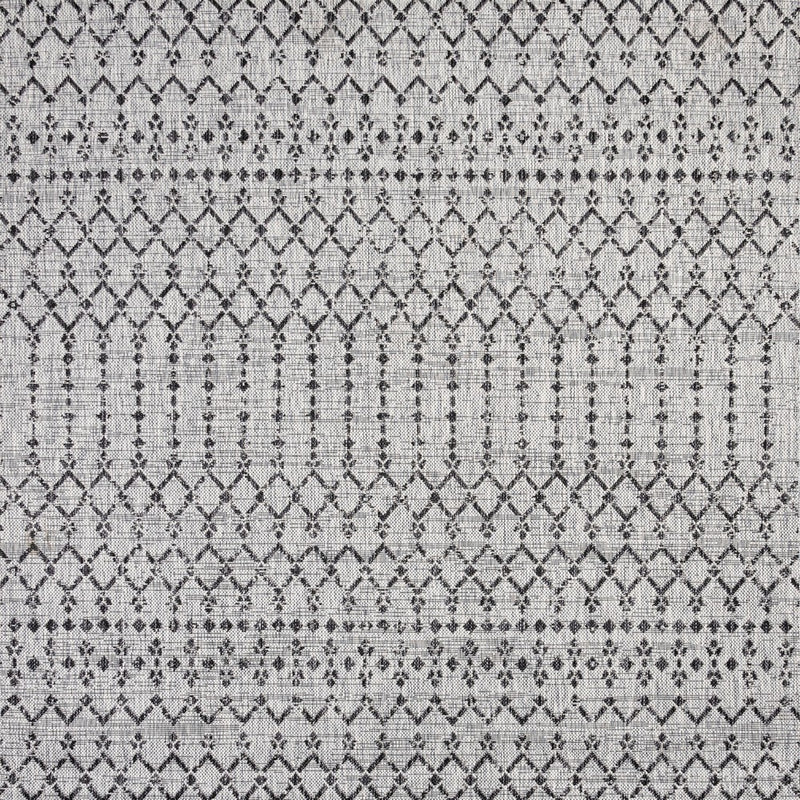 Ourika Moroccan Geometric Textured Weave Indoor/outdoor Square Rug