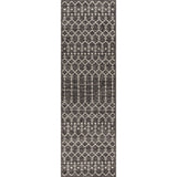 Ourika Moroccan Geometric Textured Weave Indoor/outdoor Runner Rug