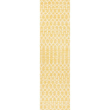 Ourika Moroccan Geometric Textured Weave Indoor/outdoor Runner Rug