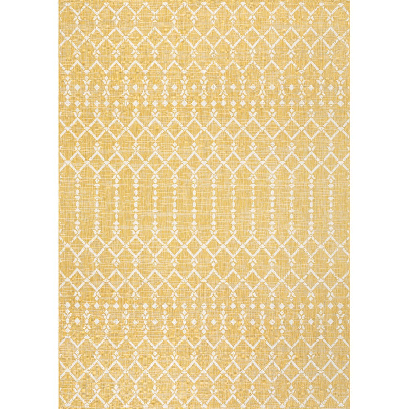 Ourika Moroccan Geometric Textured Weave Indoor/outdoor Area Rug