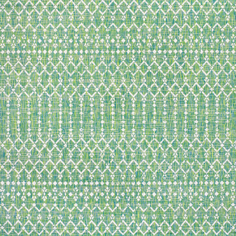 Ourika Moroccan Geometric Textured Weave Indoor/outdoor Square Rug