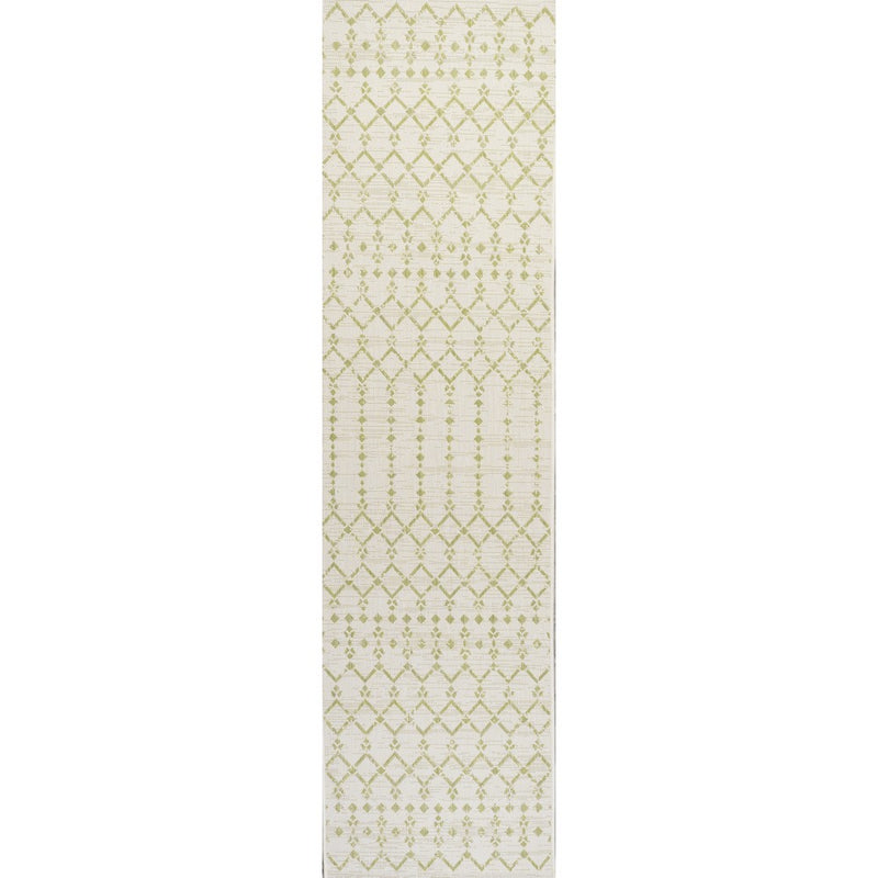 Ourika Moroccan Geometric Textured Weave Indoor/outdoor Runner Rug