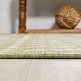 Ourika Moroccan Geometric Textured Weave Indoor/outdoor Runner Rug