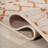 Ourika Moroccan Geometric Textured Weave Indoor/outdoor Square Rug