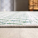 Ourika Moroccan Geometric Textured Weave Indoor/outdoor Square Rug