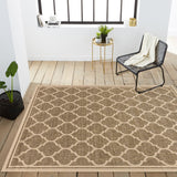 Trebol Moroccan Trellis Textured Weave Indoor/outdoor Area Rug