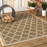 Trebol Moroccan Trellis Textured Weave Indoor/outdoor Area Rug