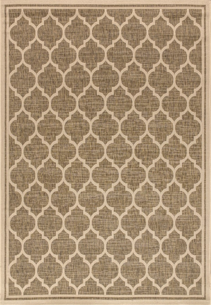 Trebol Moroccan Trellis Textured Weave Indoor/outdoor Area Rug
