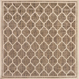 Trebol Moroccan Trellis Textured Weave Indoor/outdoor Square Rug