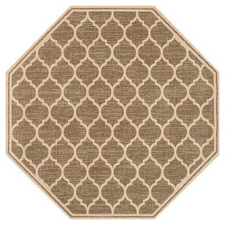 Trebol Moroccan Trellis Textured Weave Indoor/outdoor Octagon Rug
